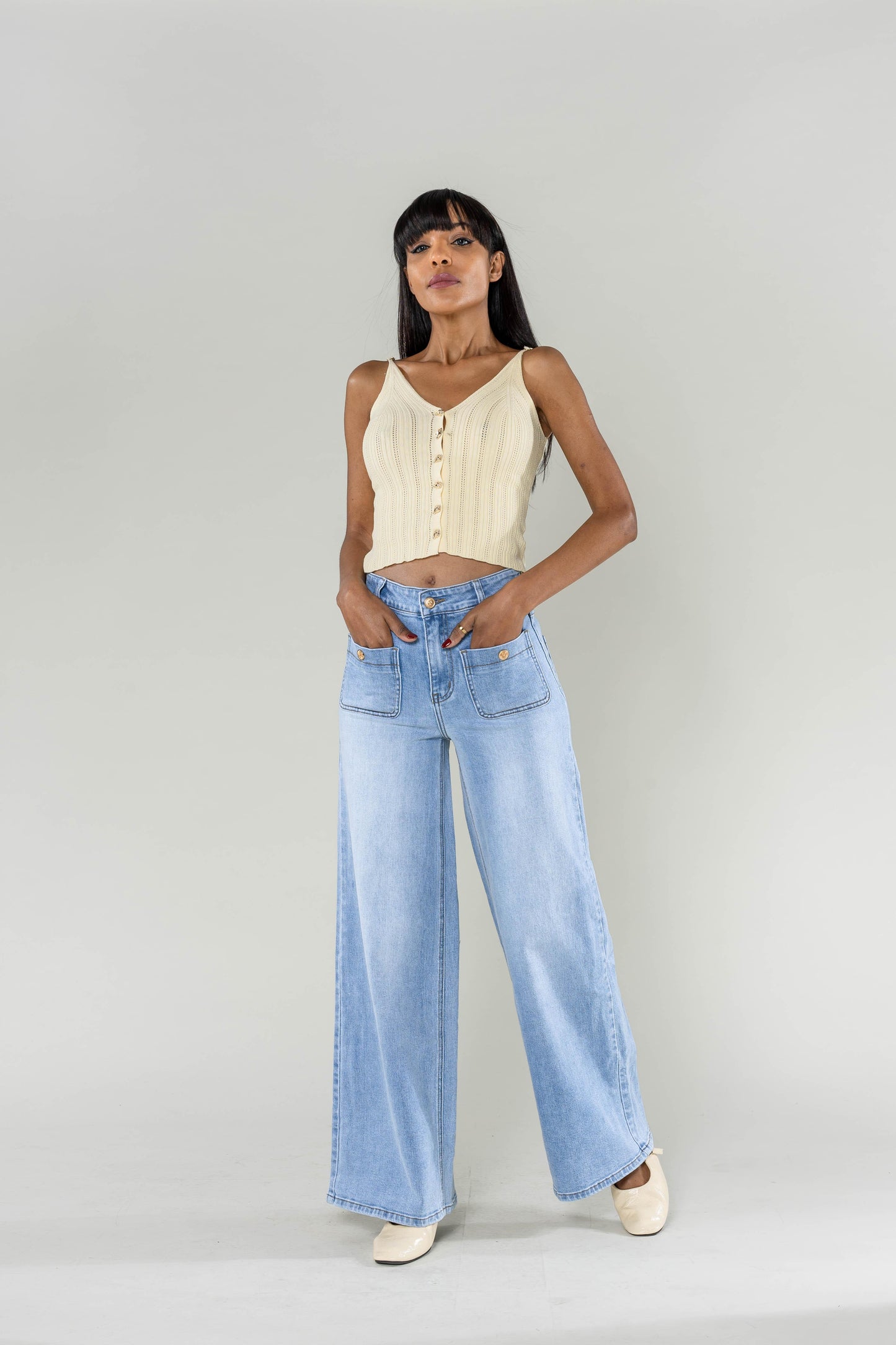 High waisted wide jeans TRUE TO SIZE