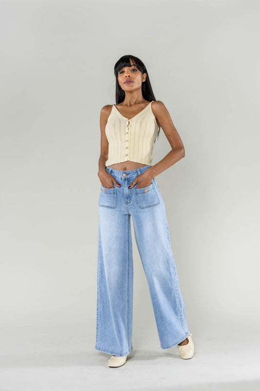 High waisted wide jeans TRUE TO SIZE