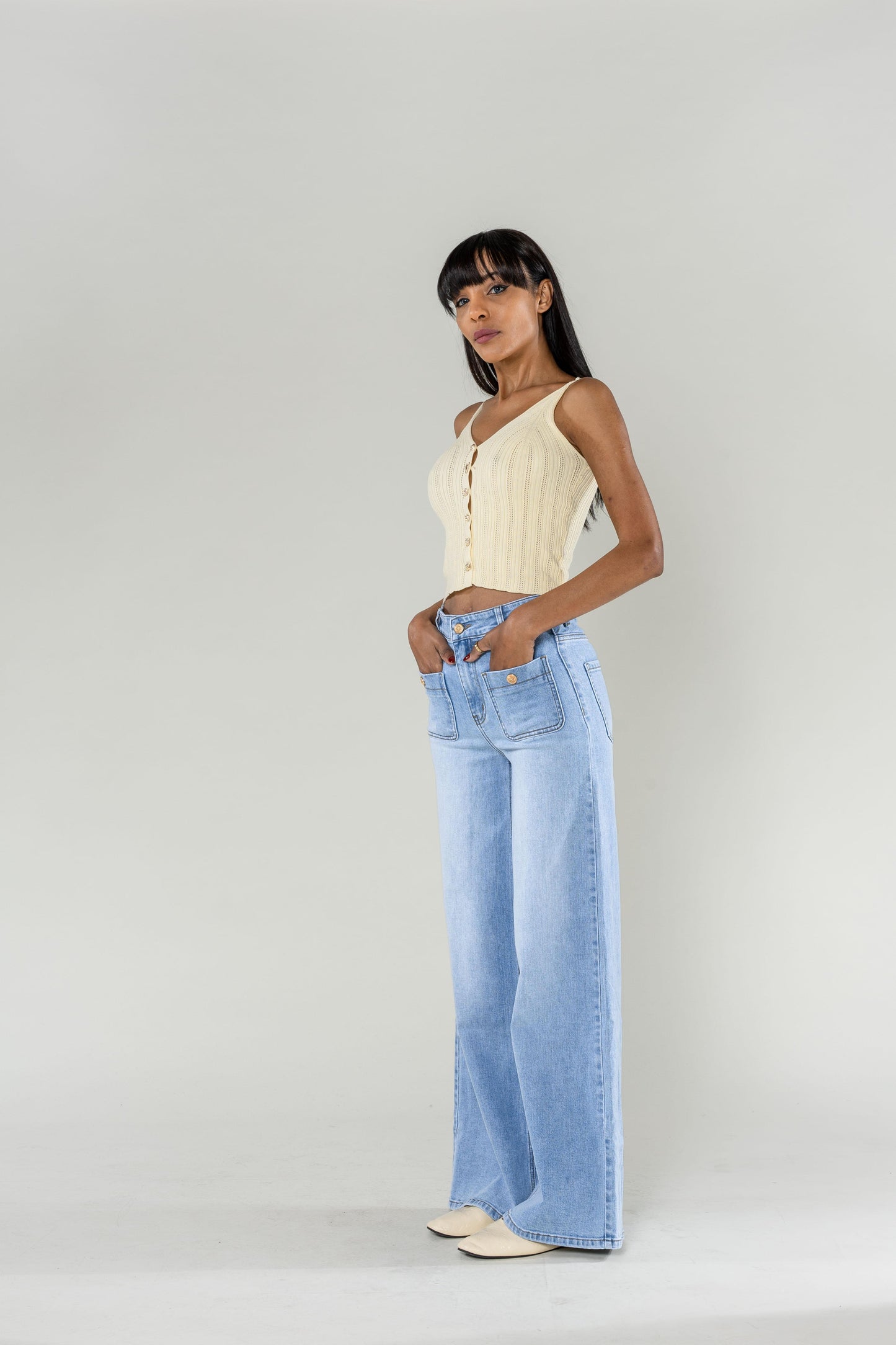 High waisted wide jeans TRUE TO SIZE